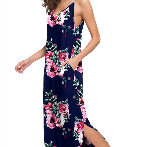 Floral Maxi Dress...WITH POCKETS! - Picture 2 of 3